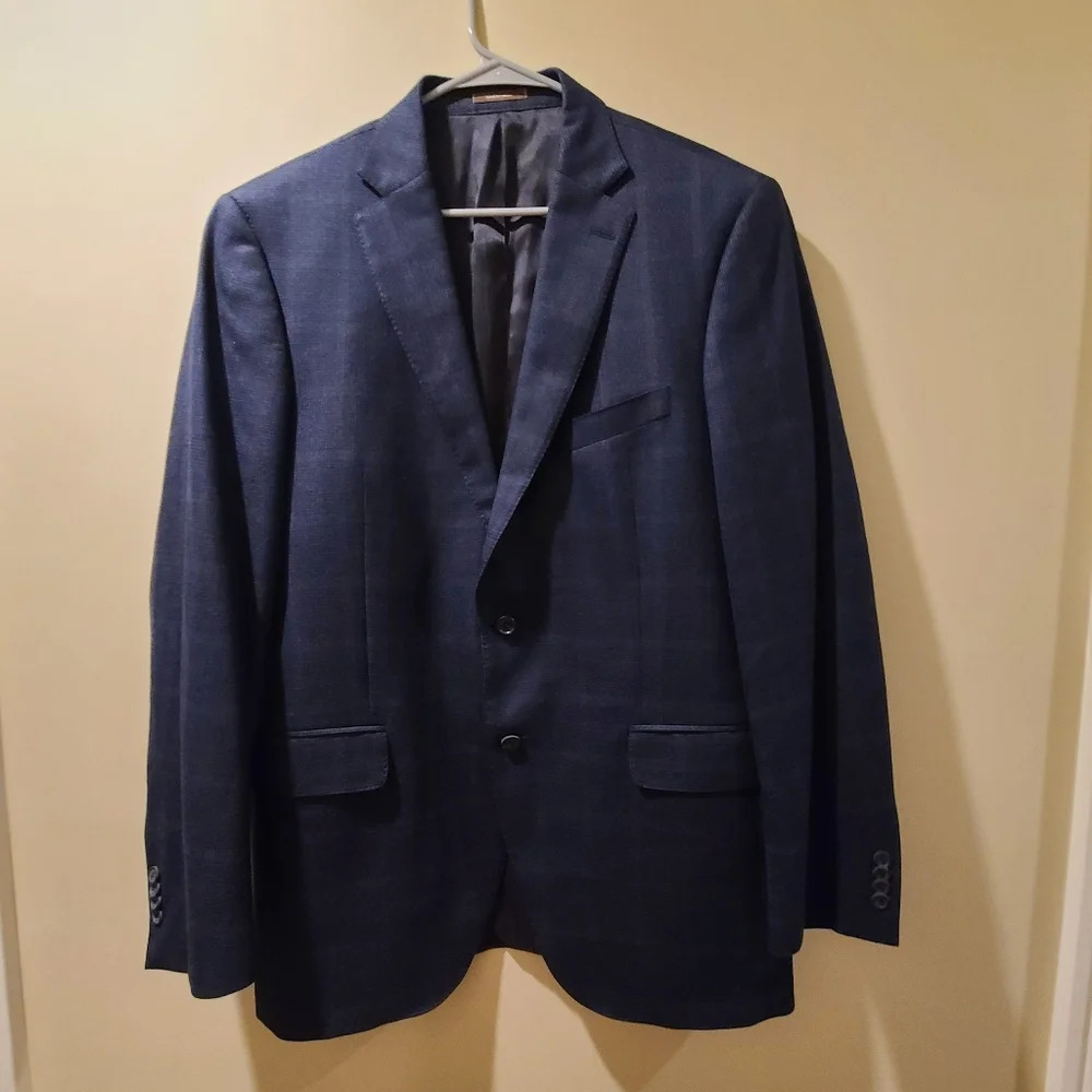 Peter Millar crown wool plaid Men's jacket sz.42T